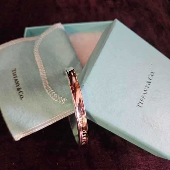 Tiffany & Co. Jewelry - Tiffaney & Co - @1997 925 Silver Cuff Bracelet with Box and Pouch